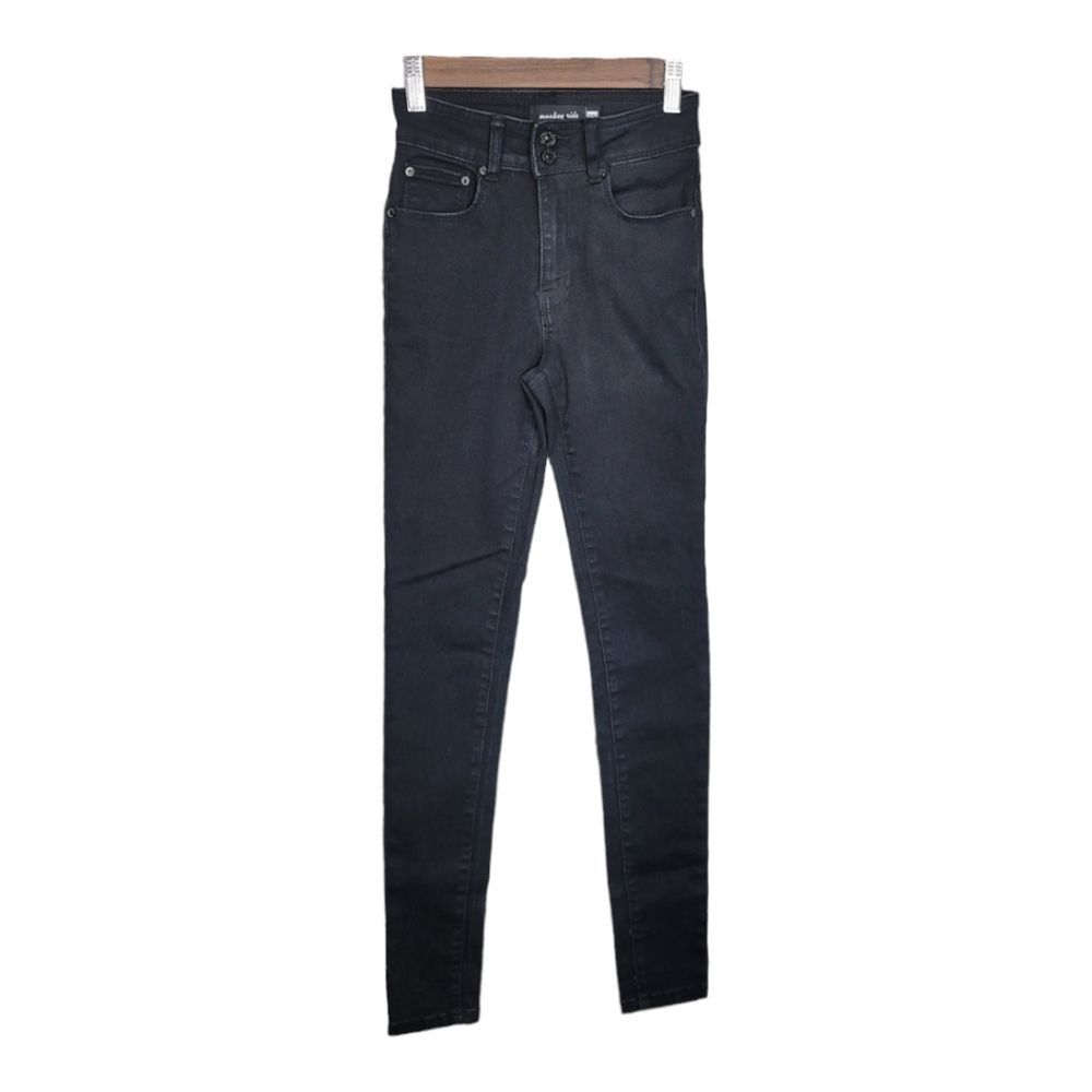 Monkey Ride Jeans Womens Black Skinny Jeans Size 0/24